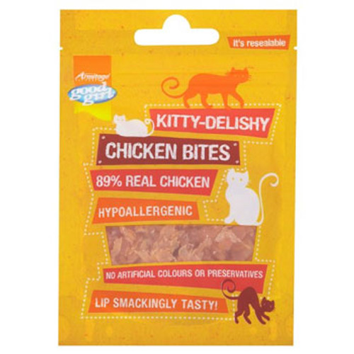 Good Girl Kitty Delishy Chicken Bites Cat Treats 30g