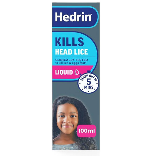 Hedrin Kills Lice Liquid 100ml