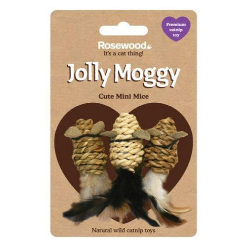 Jolly Moggy Catnip Mini Mice (pack of 3)