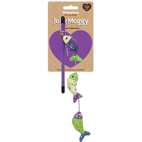 Jolly Moggy Patchwork Fish Teaser Cat Toy