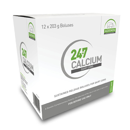 Agrimin 24-7 Calcium Boluses for Dairy Cows (Pack of 12)