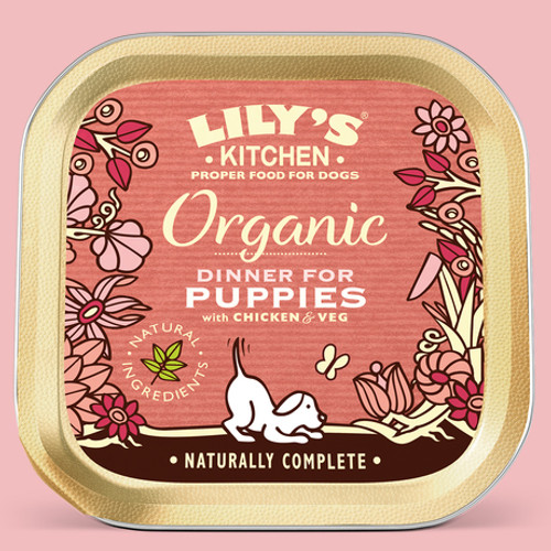 Lily's Kitchen Organic Dinner for Puppies 11 x 150g Alutray