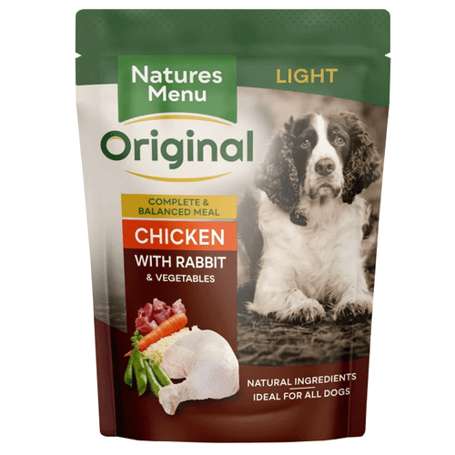Natures Menu Original Light Dog Food - Chicken with Rabbit 8 x 300g Pouches