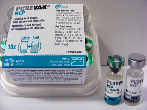 Purevax RCP lyophilisate and solvent for suspension 10 Dose