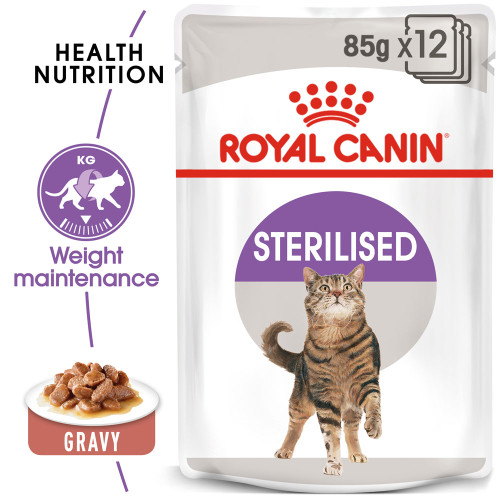 Royal Canin Sterilised in Gravy Adult Wet Cat Food