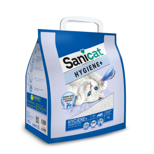 Sanicat Hygiene+ Fragrance Free Cat Litter 20L