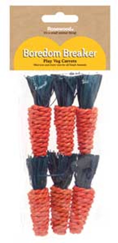 Boredom Breaker Mini Sisal Carrots (pack of 6)