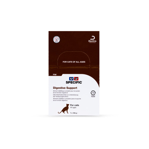 Dechra Specific FIW Digestive Support Cat Food Foils 7 x 100g