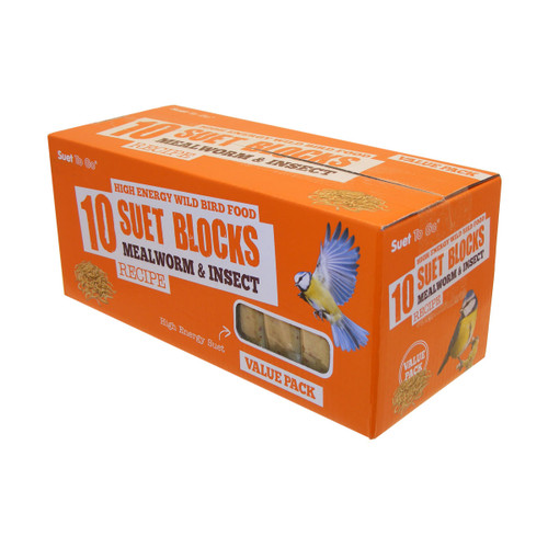 Suet To Go Suet Blocks Mealworm & Insect (pack of 10)
