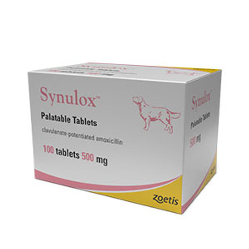 Synulox Palatable Tablets 500mg (pack of 100)