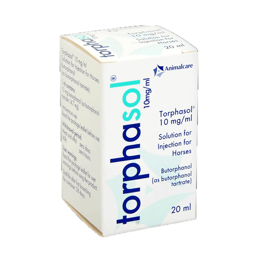 Torphasol 10mg/ml solution for injection for horses 20ml