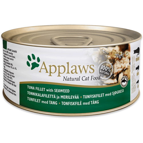 Applaws Natural Cat Food Tins Tuna & Seaweed 24 x 70g