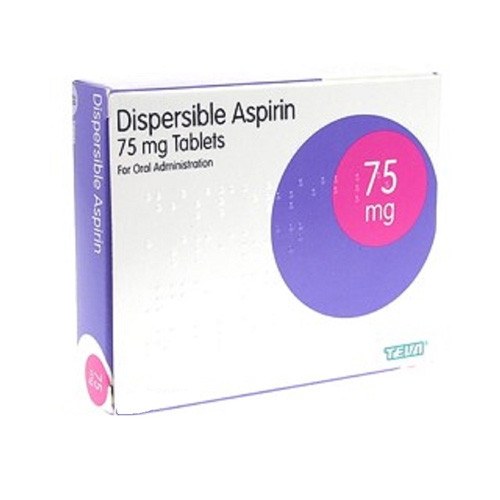 Aspirin Tablets Dispersible 75mg (pack of 100)