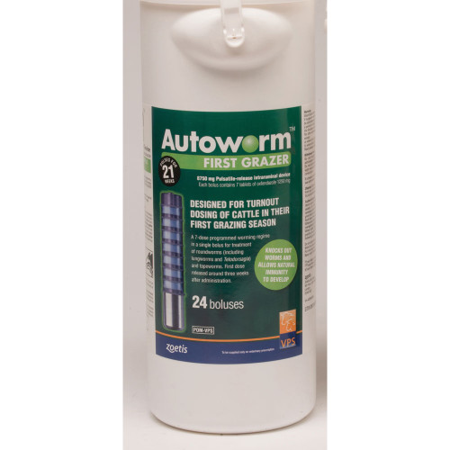 Autoworm First Grazer 8750 mg Pulsatile-Release Intraruminal