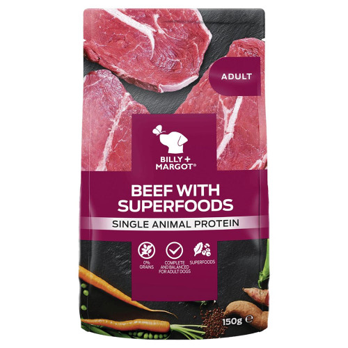 Billy + Margot Beef with Superfoods 150g x 12 Pouches