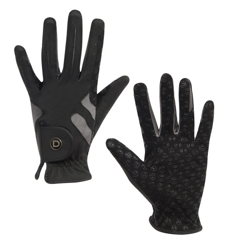 Dublin Cool-It Gel Riding Gloves - Black/Grey