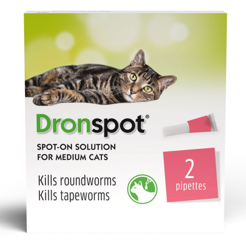 Dronspot Spot On Wormer for Medium Cats (2.5 to 5kg)