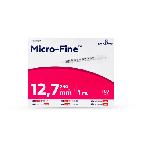 BD Microfine Insulin Syringes 1ml (pack of 100)