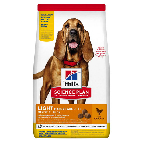 Hills Science Plan Light Medium Mature Adult 7+ Dog Food