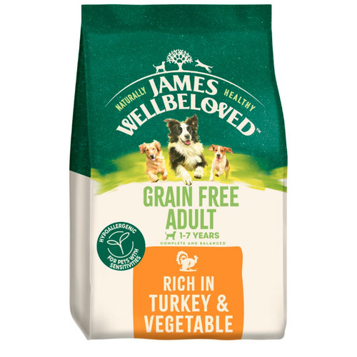James Wellbeloved Adult Turkey & Veg Grain Free Dry Dog Food