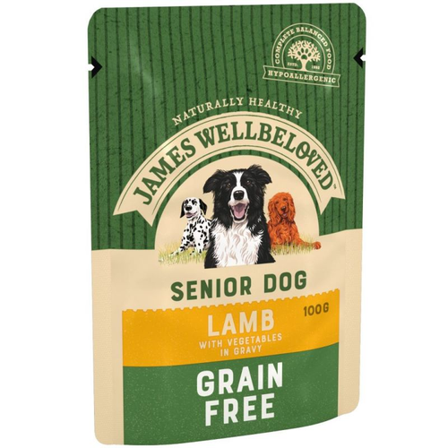 James Wellbeloved Grain Free Senior Wet Dog Food Pouches