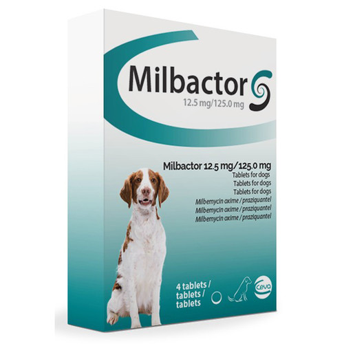 Milbactor Tablets for dogs weighing at least 5 kg