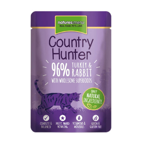 Natures Menu Country Hunter Cat Pouches 85g x 6