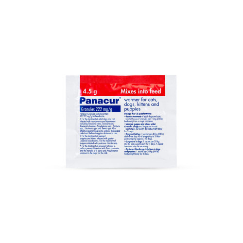 Panacur cat & dog wormer granules
