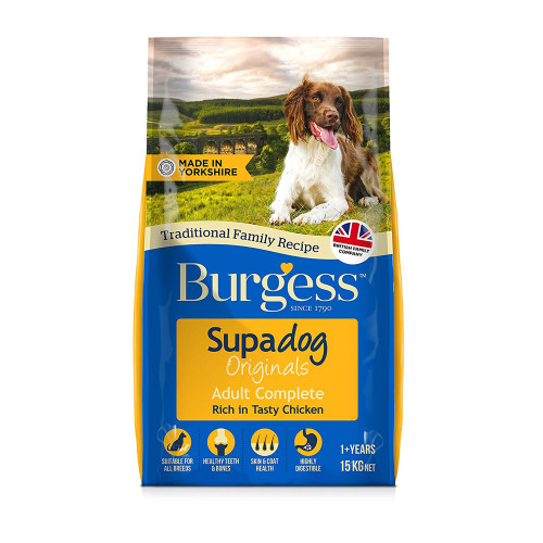 Burgess Supadog Originals Adult Complete Rich in Chicken 15kg