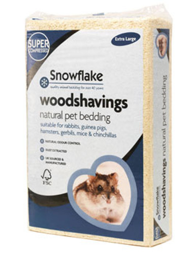Snowflake Woodshavings Natural Pet Bedding