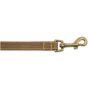 Timberwolf Leather Dog Lead - Brown