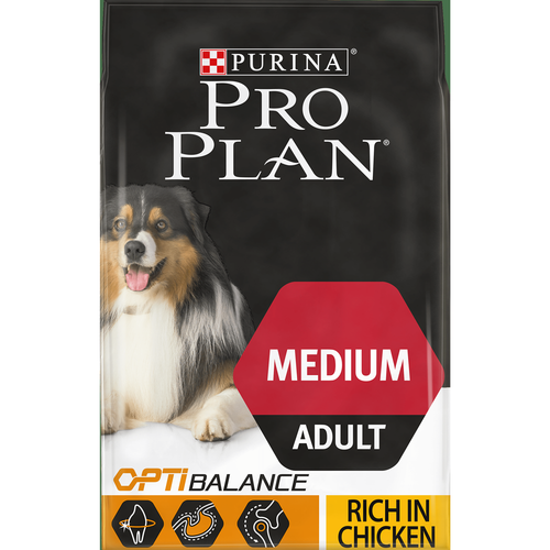 Pro Plan Dog Medium Adult Rich in Chicken With Optibalance