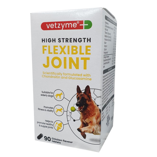 Vetzyme High Strength Flexible Joint Tablets for dogs