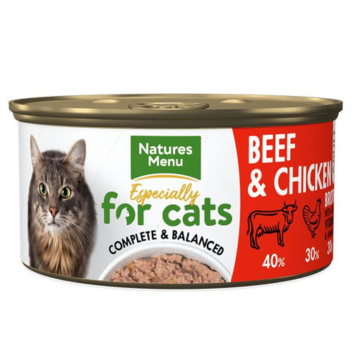 Natures Menu Beef and Chicken Adult Cat (85g x 18 cans)