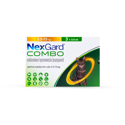 NexGard Combo Spot On For Cats (pack of 3)