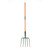 Fynalite Manure Fork 5 Prong Ash Handle Long 48" GREEN LONG HANDLE