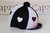 Capz Motif Cap Cover Lycra Heartz & Pom Pom