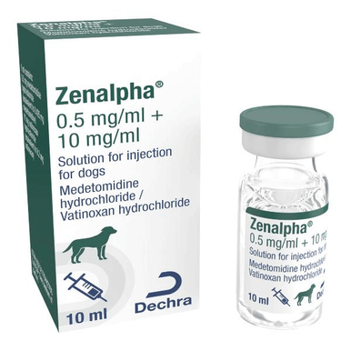 Zenalpha 0.5 mg/ml + 10 mg/ml solution for injection