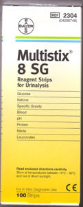 Multistix 8SG Reagent Strips (pack of 100)