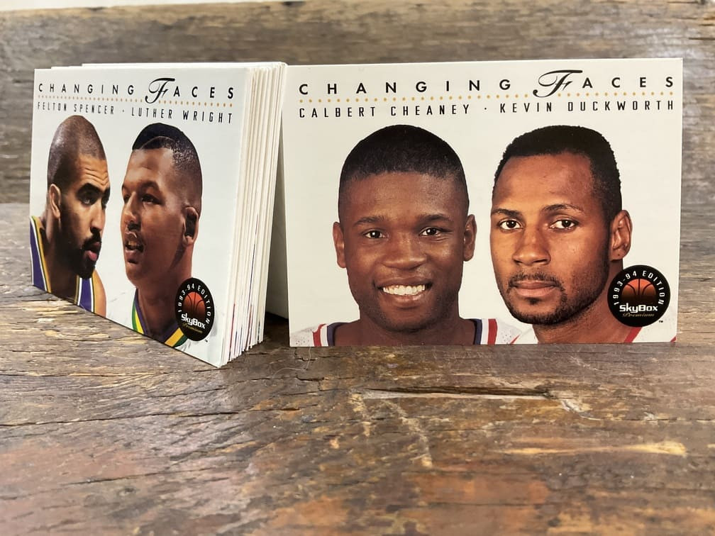 Vintage SKYBOX PREMIUM CHANGING FACES NBA #292-318 complete card