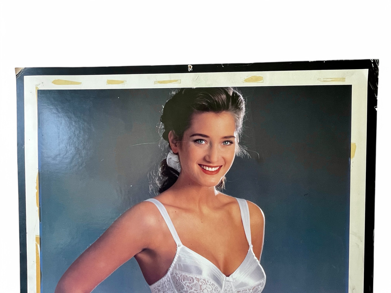 Vintage TRIUMPH lingerie advertising cardboard double-sided sign