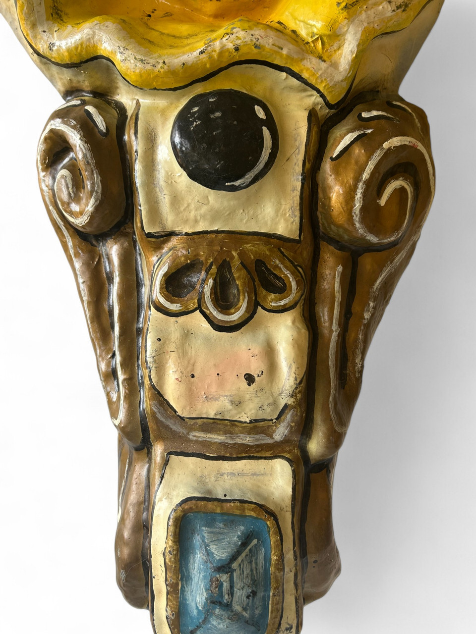 Ancienne Quille En Bois Pierrot Clown - Jouet Vintage Années 1930 - France