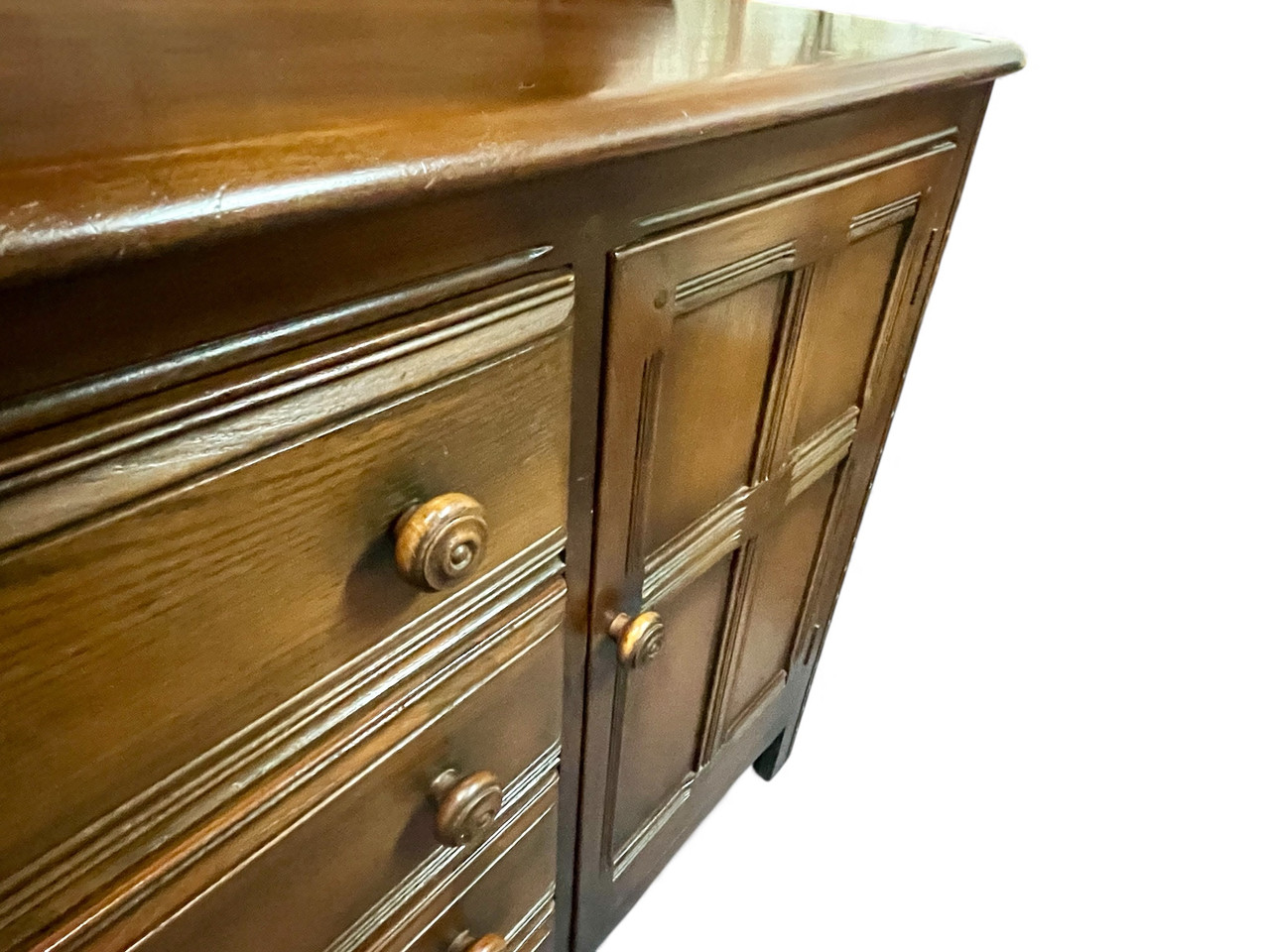 Vintage ERCOL kitchen sideboard buffet hutch farmhouse mid-century ...