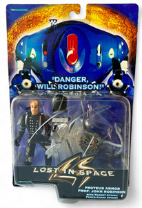 Vintage LOST IN SPACE Prof John Robinson 5" TRENDMASTER figure boxed 1997 NEW front view Vintage LOST IN SPACE Prof John Robinson 5" TRENDMASTER figure boxed 1997 NEW front view
