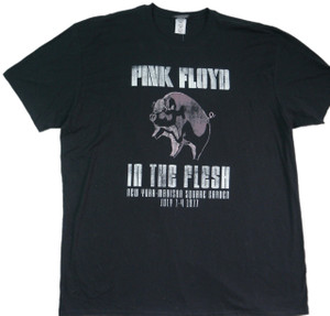 PINK FLOYD black "In The Flesh" official t-shirt size 3XL BNWT front view PINK FLOYD black "In The Flesh" official t-shirt size 3XL BNWT front view
