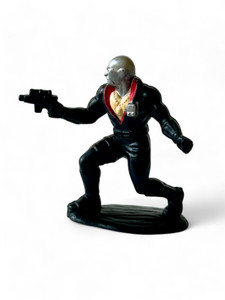 Vintage GI JOE: ARAH Destro 1.5" mini micro action figure HASBRO 1989 front view Vintage GI JOE: ARAH Destro 1.5" mini micro action figure HASBRO 1989 front view