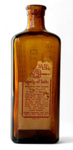 Vintage muriatic acid bottle apothecary embossed label 1930's AUSTRALIA front view Vintage muriatic acid bottle apothecary embossed label 1930's AUSTRALIA front view