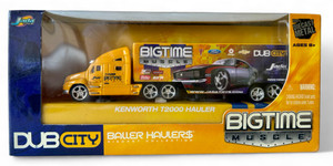 Retro JADA TOYS Kenworth T2000 hauler die cast truck toy 12024 boxed 2000's NEW front view Retro JADA TOYS Kenworth T2000 hauler die cast truck toy 12024 boxed 2000's NEW front view