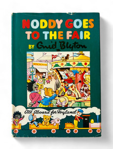 Vintage NODDY GOES TO THE FAIR #21 by Enid Blyton hardcover story book 1976 front view Vintage NODDY GOES TO THE FAIR #21 by Enid Blyton hardcover story book 1976 front view
