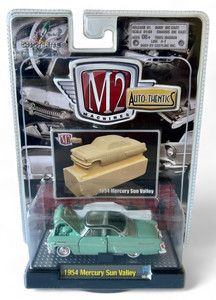 Vintage M2 MACHINES AUTO-THENTICS 1954 Mercury Sun Valley die cast car CASTLINE NEW front view Vintage M2 MACHINES AUTO-THENTICS 1954 Mercury Sun Valley die cast car CASTLINE NEW front view